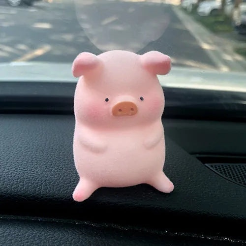 Cute cartoon pig resin car dashboard ornament decorative accessory