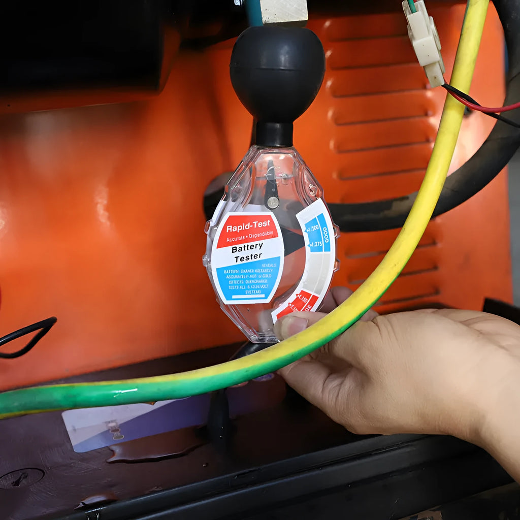 ABS battery hydrometer tool for lead-acid electrolyte testing with suction mechanism