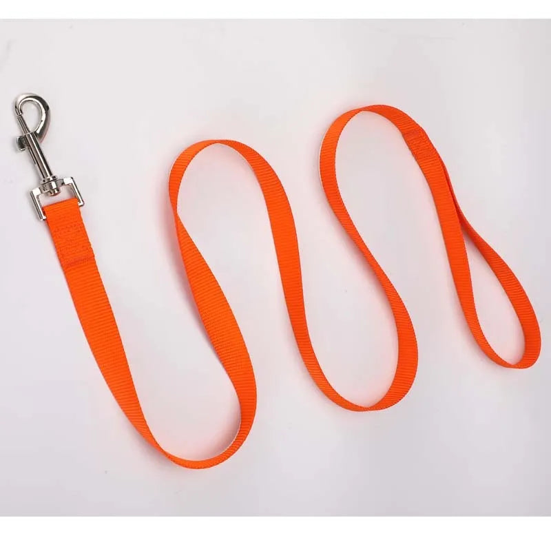 Solid colour polyester dog tug-of-war rope toy shown in blue, with hand loops, for interactive play with pets.