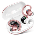 Q38 digital display waterproof sports Bluetooth earphone in ear-mounted in-ear style on a white background
