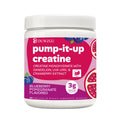 Creatine gummy candy blueberry and pomegranate flavour in a container