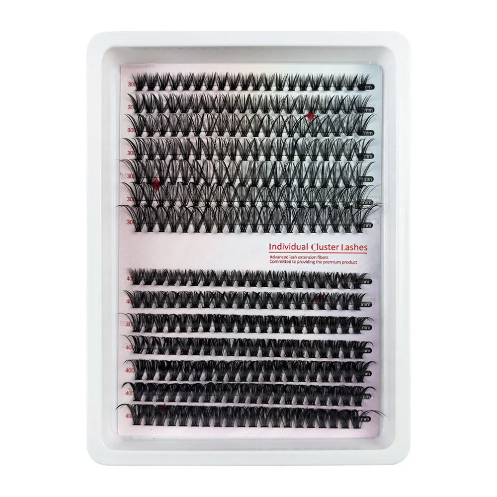Mixed false eyelash storage case measuring 13.7cm with five specification types