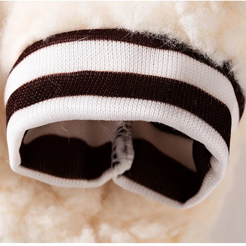 soft fleece dog hoodie in blessing animal pattern on a small dog autumn winter warm pet clothing