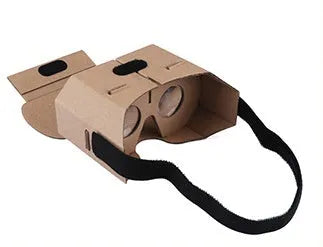 Cardboard virtual reality headset for smartphones with 4-6 inch screens