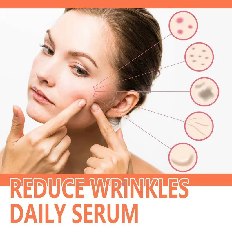 30ml rose essential oil facial serum in glass dropper bottle for fine wrinkles and skin brightening