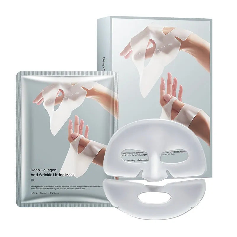 Single piece 28ml collagen anti-wrinkle moisturising facial mask for all skin types