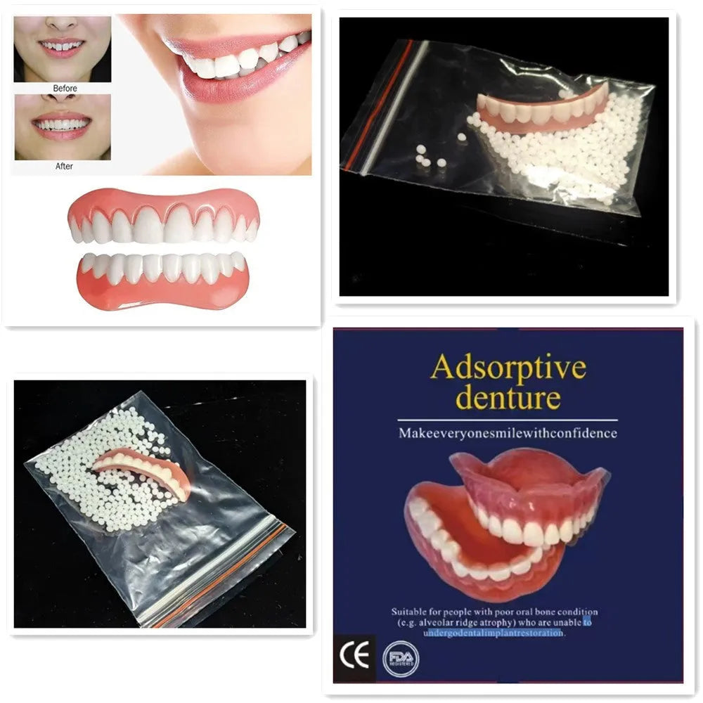 Silicone simulation smile dentures tooth socket for dental training practice