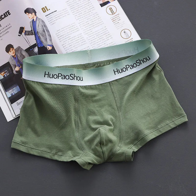 Gunner solid colour low waist cotton boxer briefs for men in multiple colours and sizes
