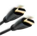 Gold-plated HDMI cable with male connectors shown at various lengths for HDTV and game console use.
