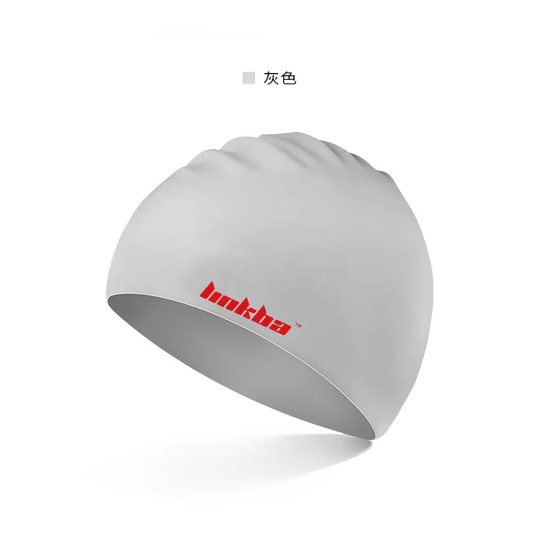 Silicone swimming cap with ear coverage in multiple colour options for waterproof head protection