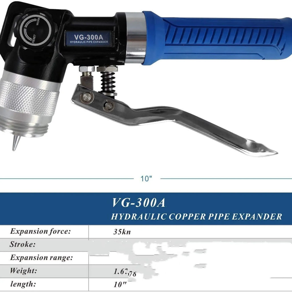 VG-300 style hydraulic tube expander for refrigeration maintenance with high-strength alloy steel construction