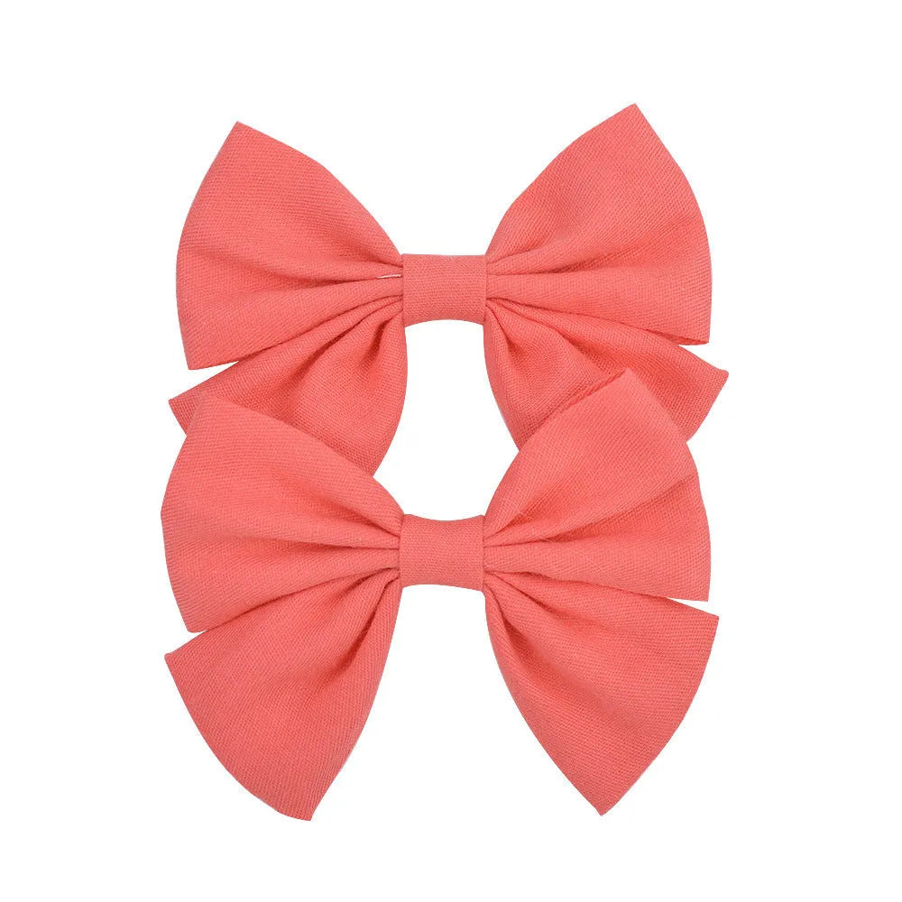 Handmade duckbill hair clip bowknot design children European American style individually packed