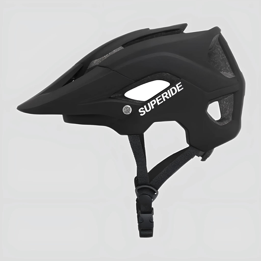 Ultra-light mountain bike helmet in camouflage colour with integrated PC shell, size M or L