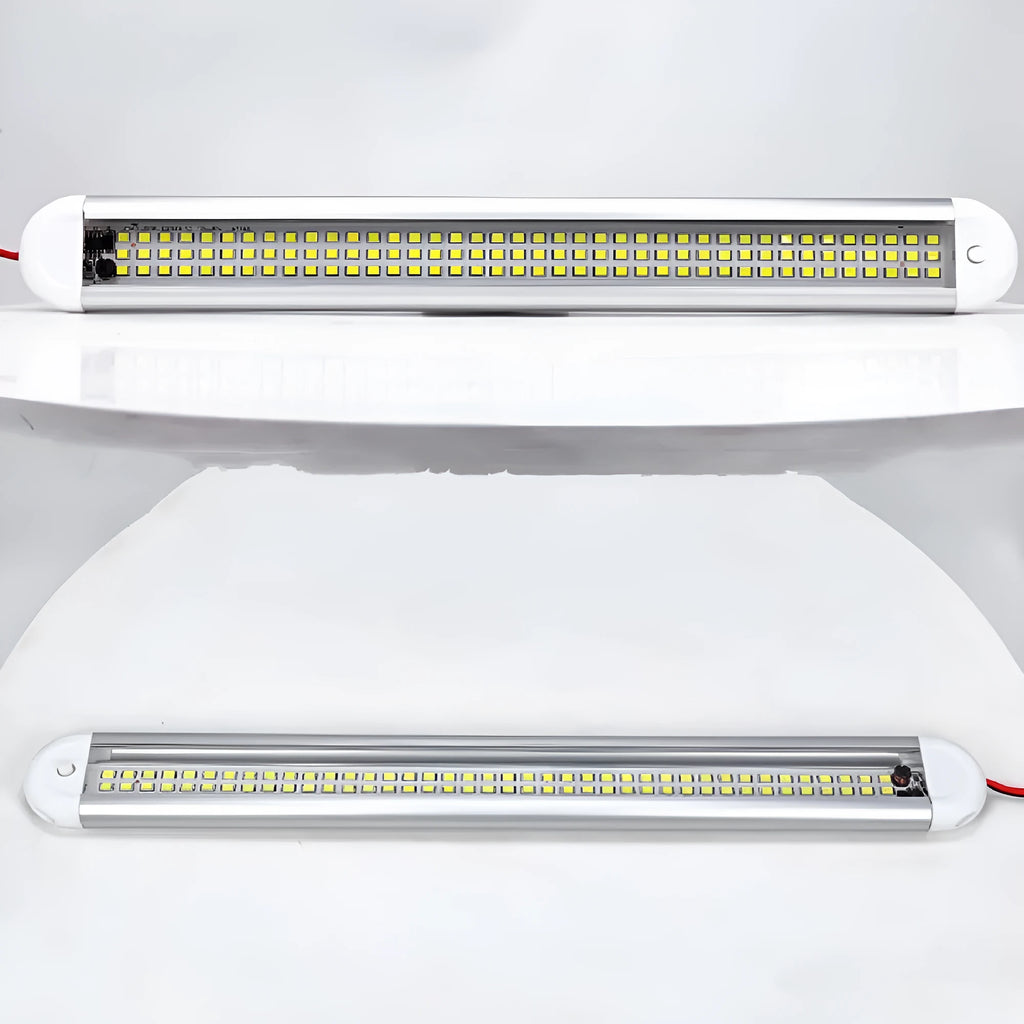 Super bright LED reading light three rows of 120 beads aluminium case for truck or car interior
