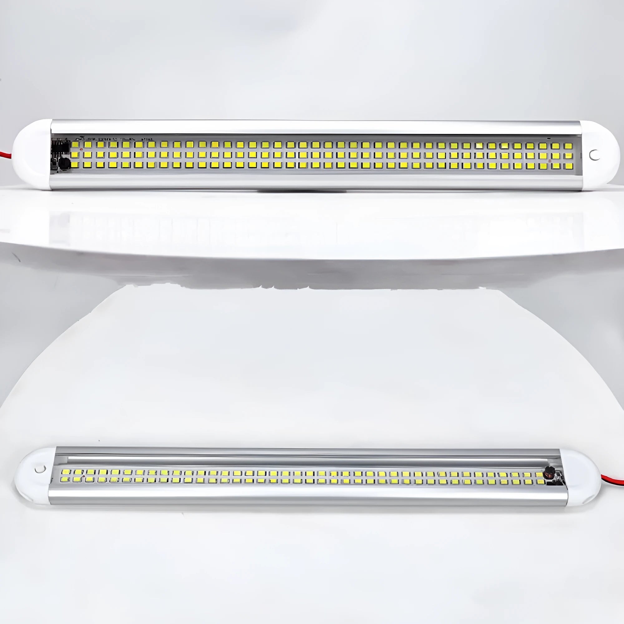 Super bright LED reading light three rows of 120 beads aluminium case for truck or car interior