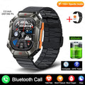 Android GPS smart watch with titanium alloy case and Black Leather strap on wrist