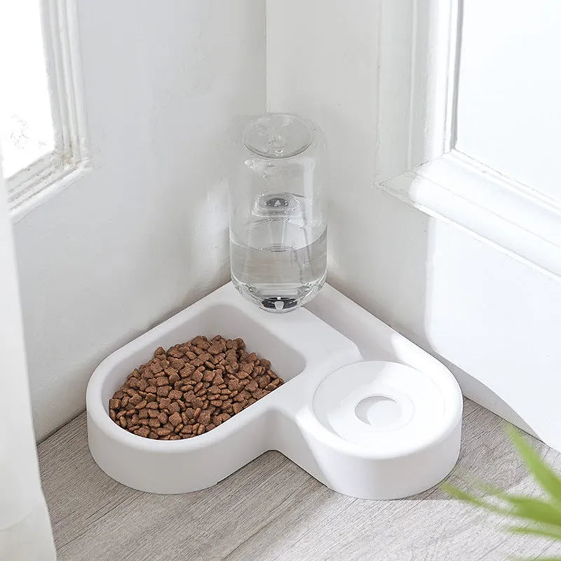 White pet water fountain with four flow modes for cats and dogs