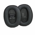 Pair of black protein skin earphone replacement cushions for Walker W820BT headphones on a white background