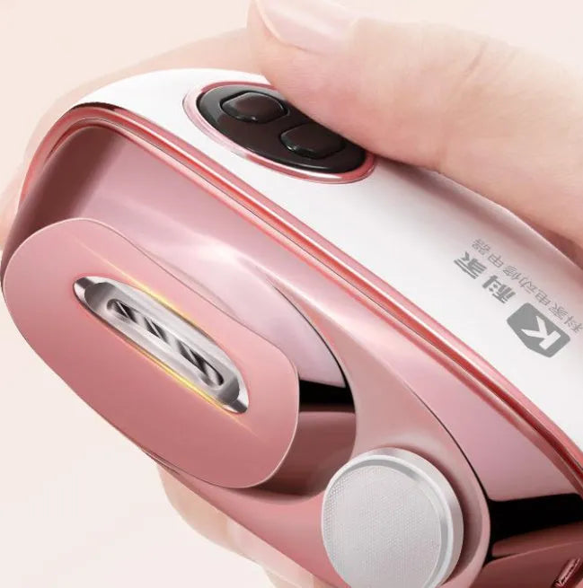 Electric nail clippers automatic trimmer in blue, orange and white colours with Type-C charging port
