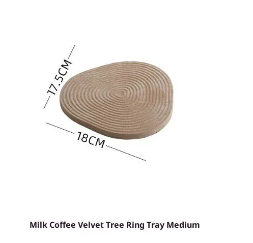 Flannel tree wheel jewellery display stand with rotating design, small size 12x11.5cm, black colour