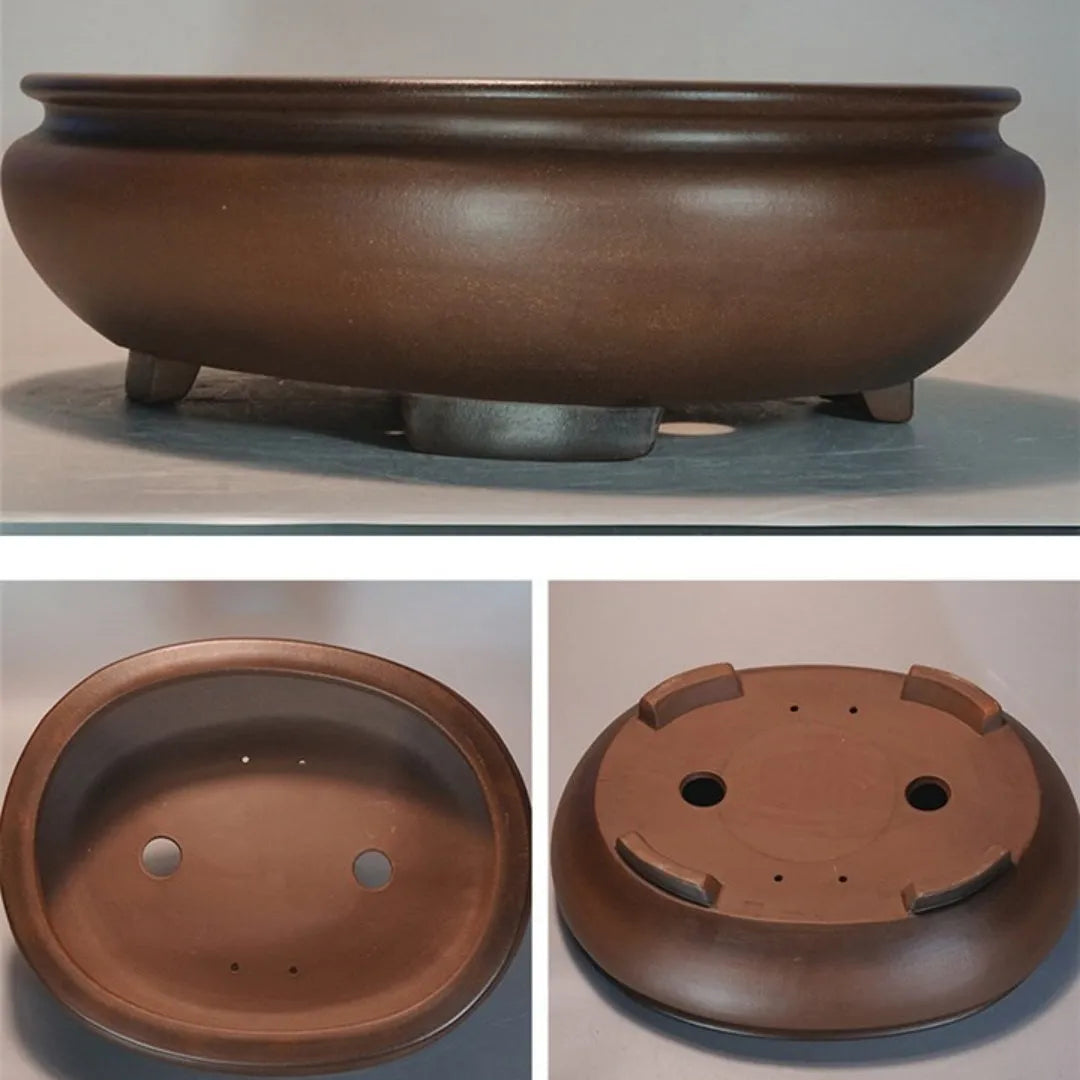 Purple sand desktop flowerpot with classical handmade style measuring 58cm by 47cm by 18cm