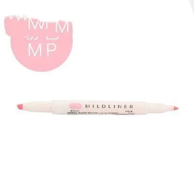 Double-headed non-erasable colour marker pen with water-based ink in 15 colours including fluorescent