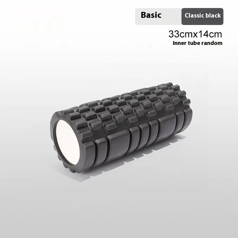 EVA foam roller fitness equipment in multiple colours and sizes for running recovery and yoga