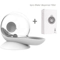 Automatic drinking fountain 2.8L snail design in grey, pink, or blue for cats and dogs
