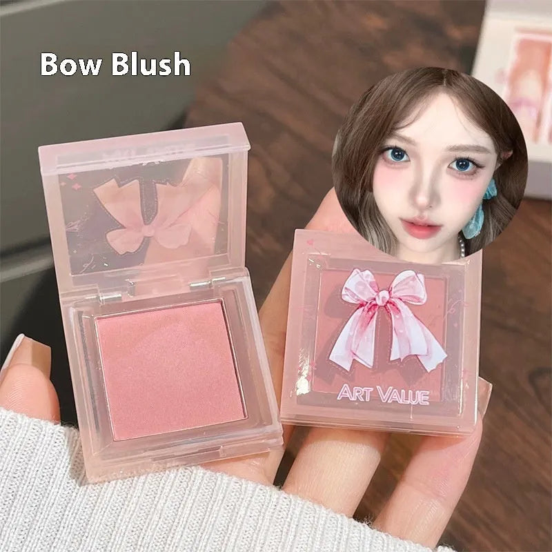 Butterfly box makeup set with pink lip muds, powder blusher, and necklace accessory