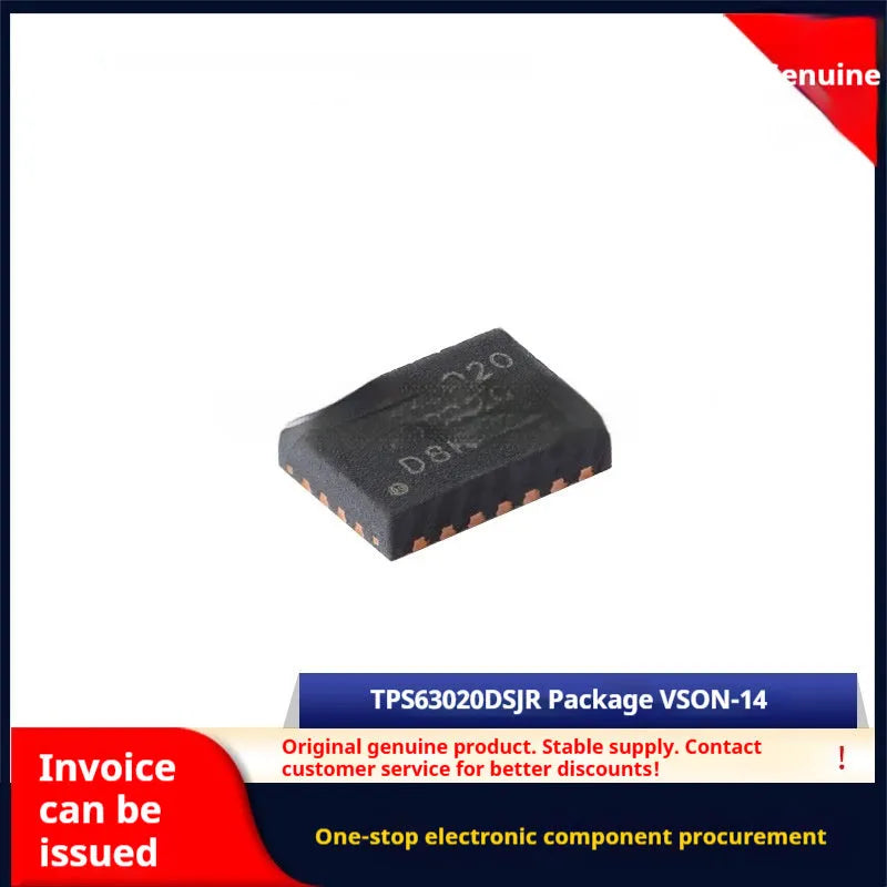 TPS63020DSJR buck-boost converter IC in VSON-14 package, industrial grade