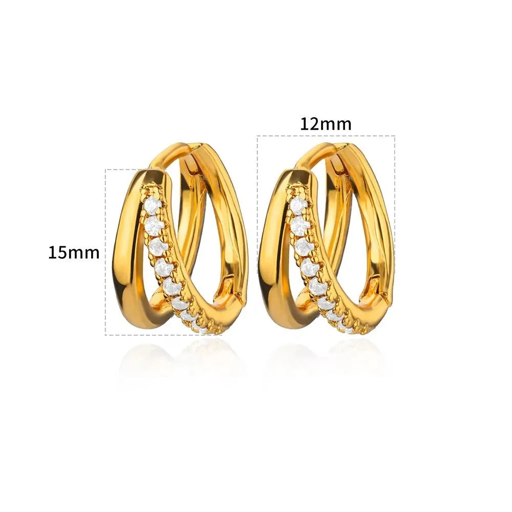 Women's irregular geometric butterfly earrings with copper construction and heart, bow, star elements