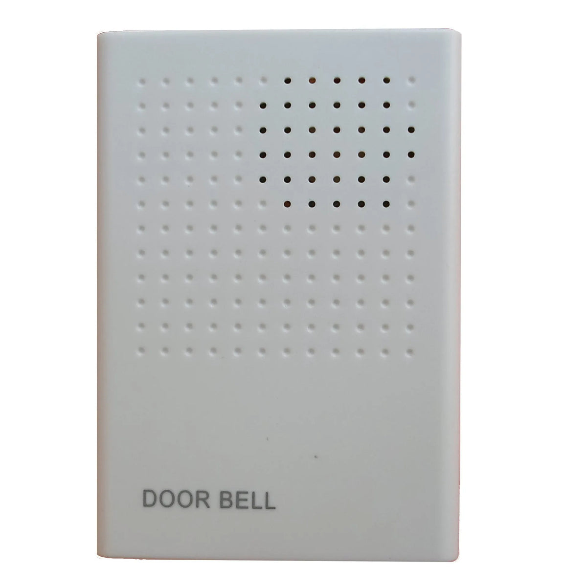 White wired battery-mounted dingdong doorbell with compact 87mm size