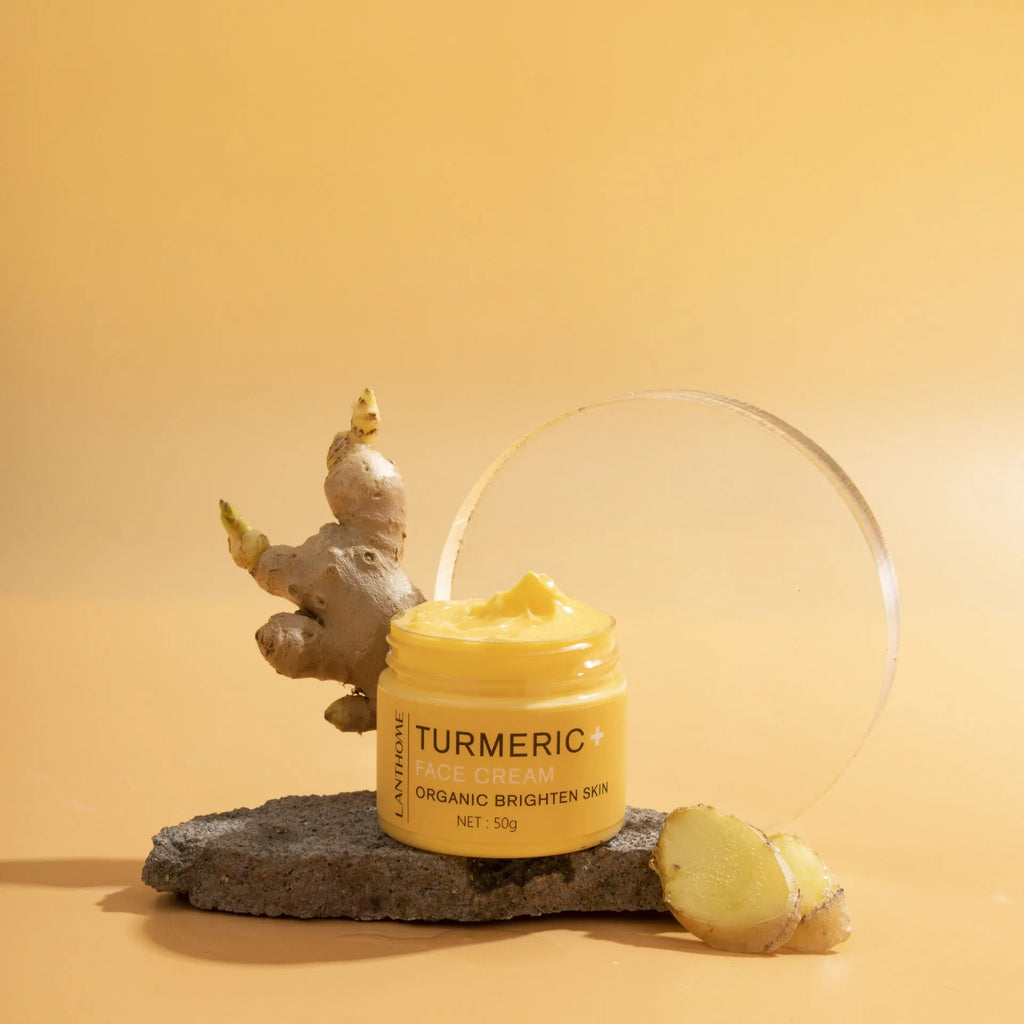 Turmeric skin care set with 50g turmeric cream and 30ml turmeric oil for universal skin types