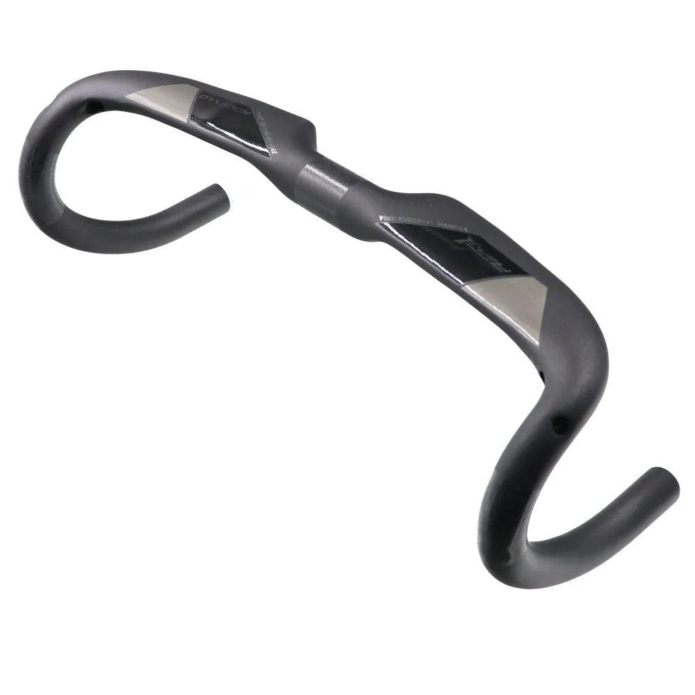 Wei Bike carbon fibre road handlebar with 38 degree bend in matt black finish