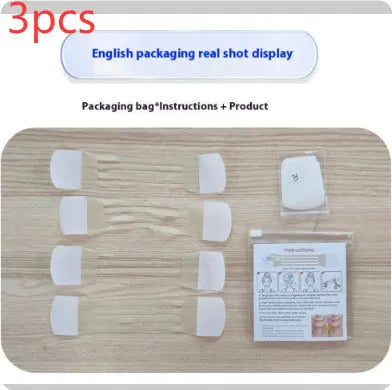 V27 neck pattern firming tape with skin-coloured adhesive straps and replacement patches