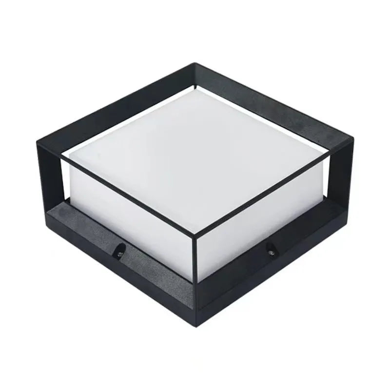 Aluminium outdoor solar LED column light with IP54 waterproof rating for garden pathways.