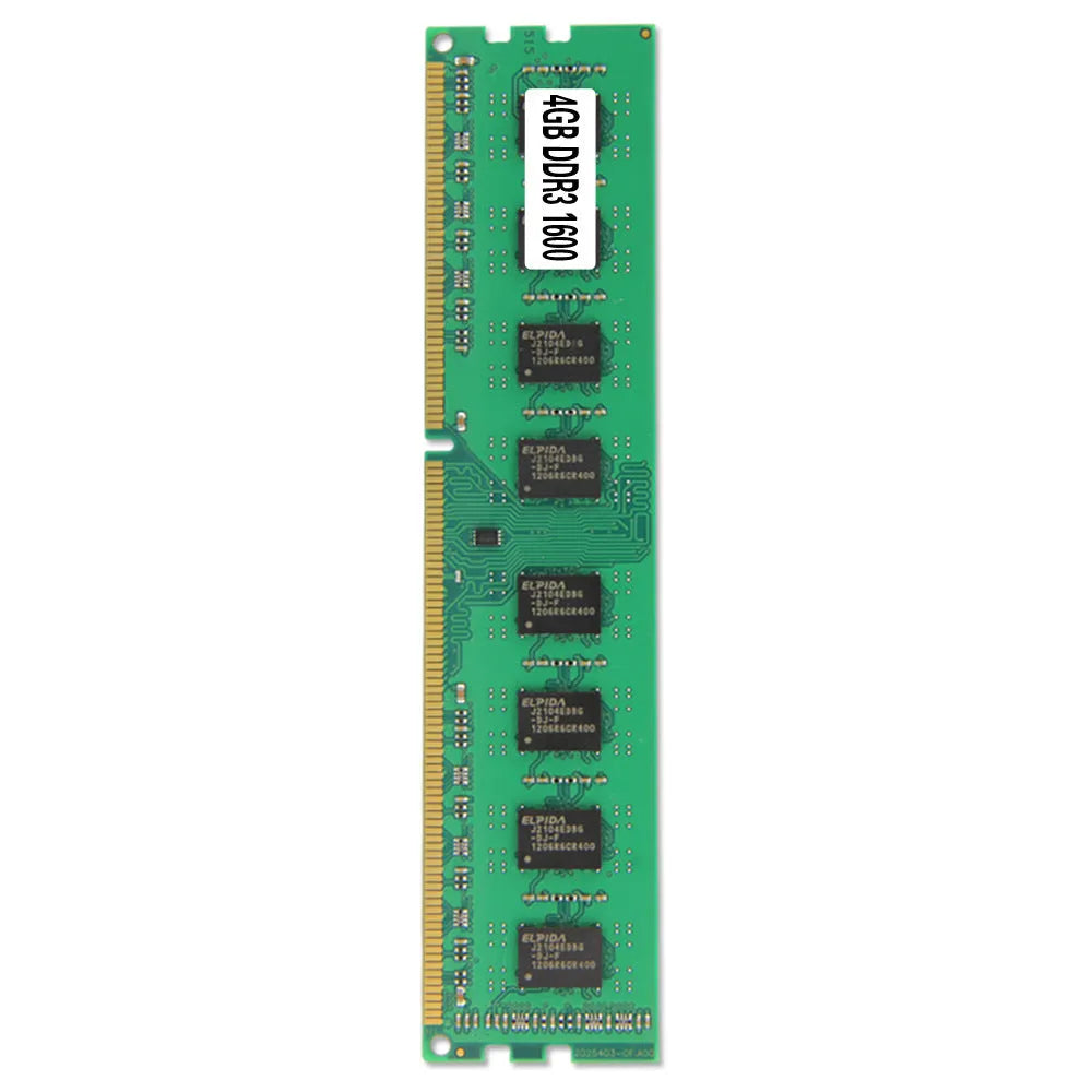 Desktop DDR3 4GB 1600MHz memory module for AMD systems with PC3-12800 specifications