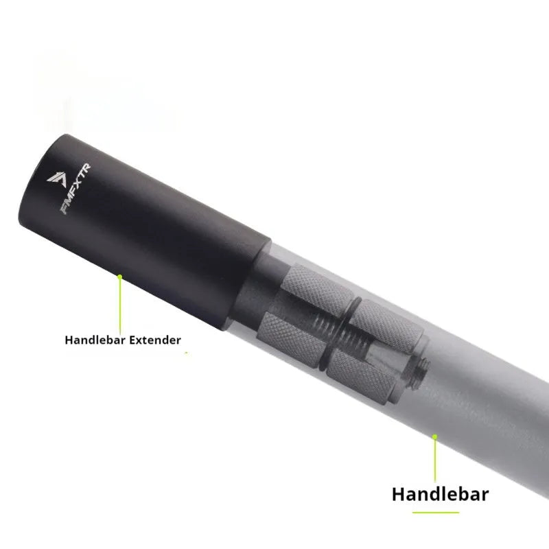 Pair of aluminium alloy bicycle handlebar extension rods with adjustable range 15-20mm