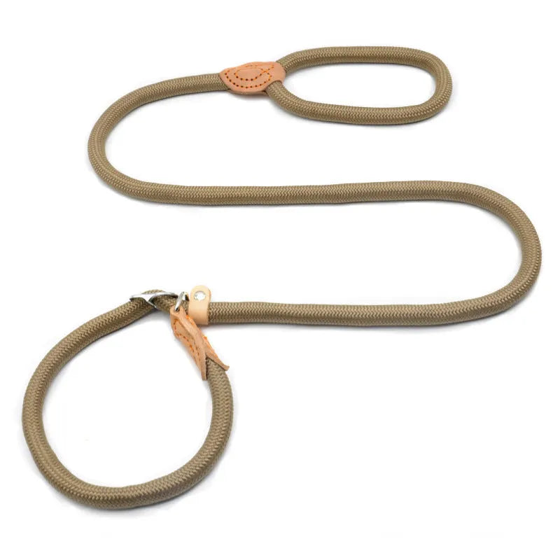 Specialised blast race dog training leash with automatic tightening rope collar in multiple colour options.
