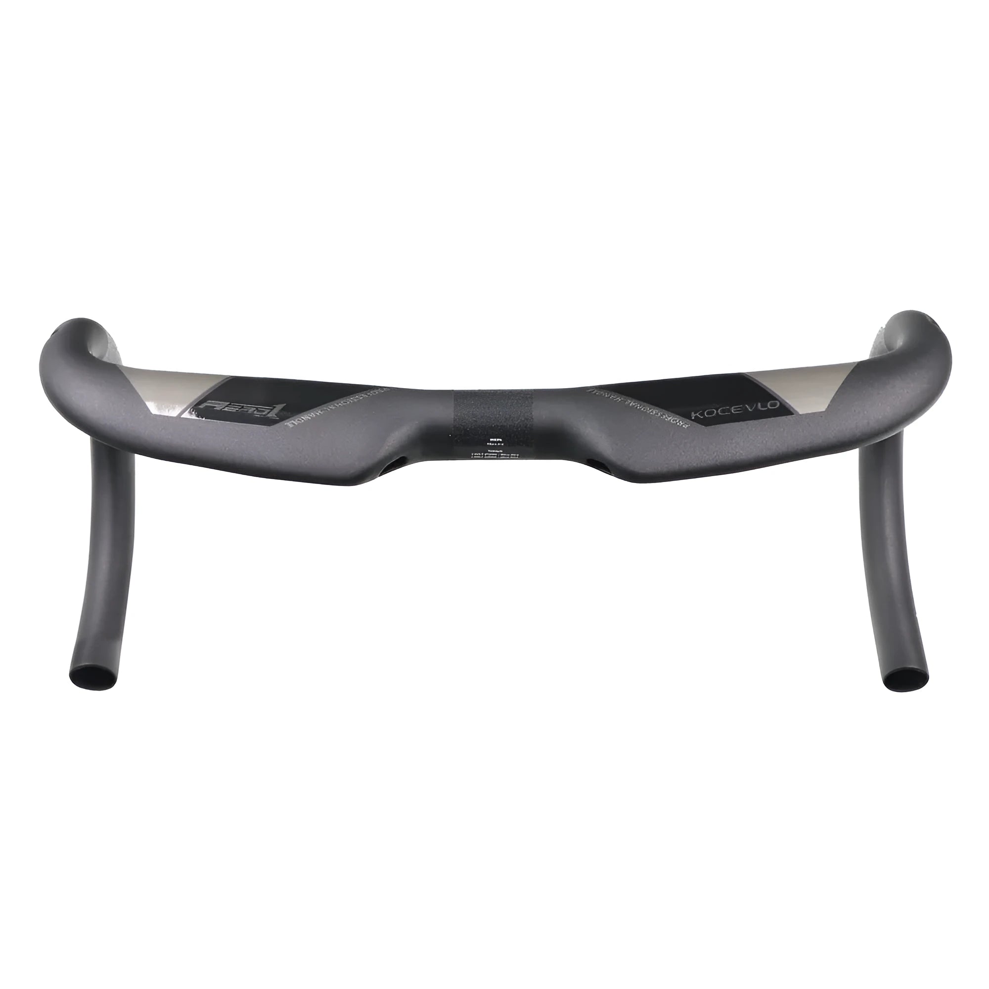 Wei Bike carbon fibre road handlebar with 38 degree bend in matt black finish