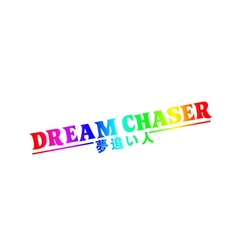 40cm long black Chinese Dream Chaser car sticker on vehicle rear window