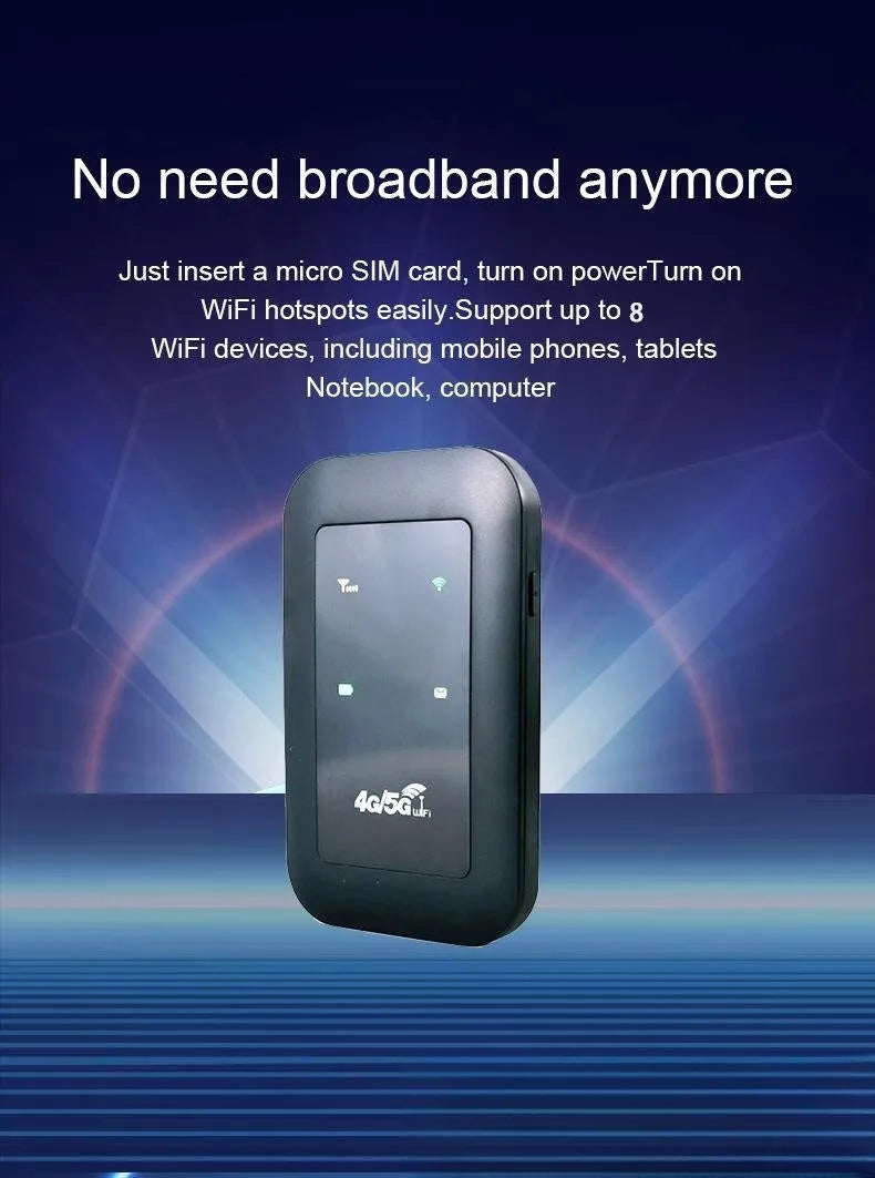 H808 portable 4G wireless router with USB interface in white, dimensions 98x59x14.8mm