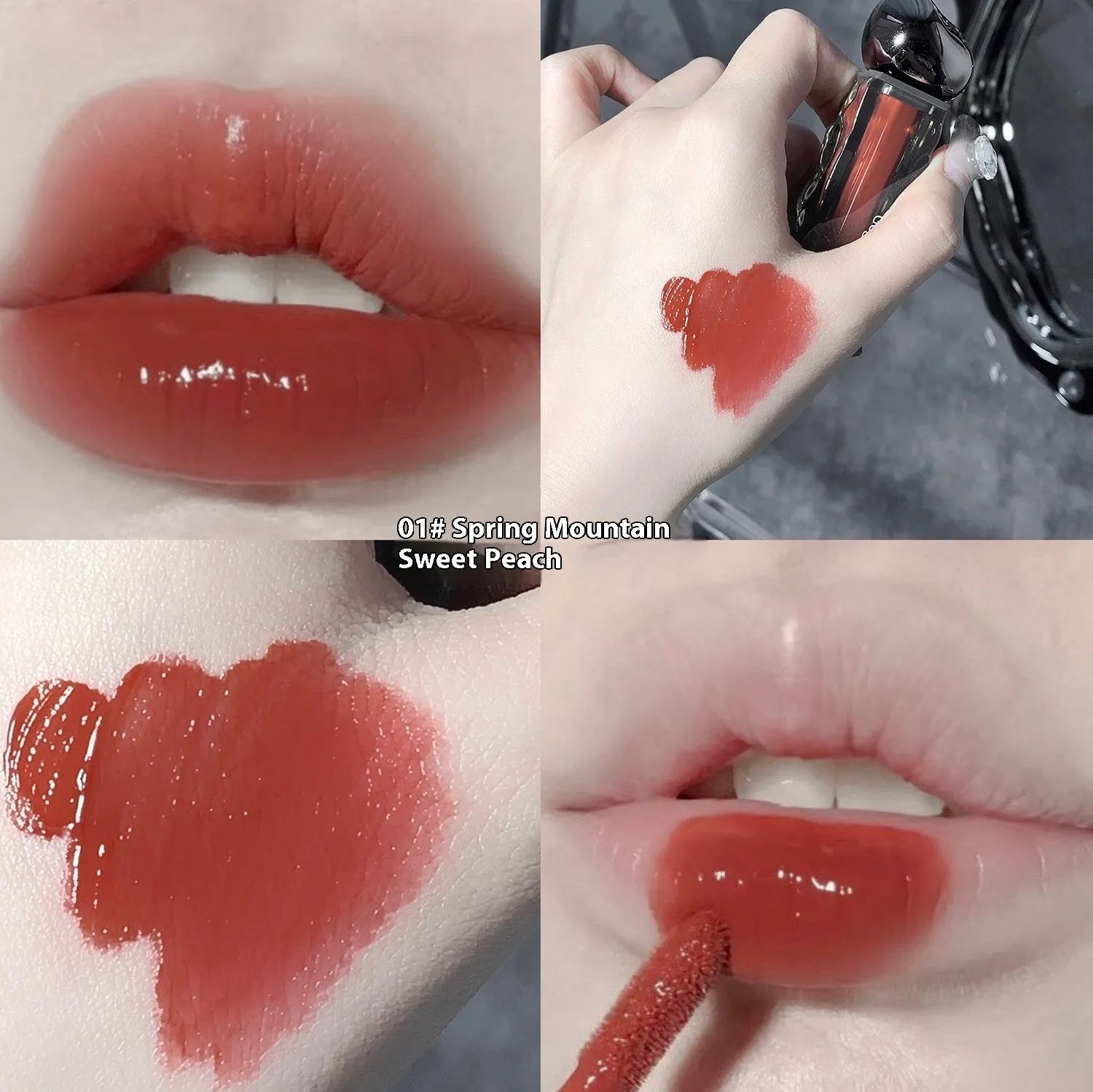 Glacier Lava Lip Lacquer mirror lip gloss in seven colour options with water light formula