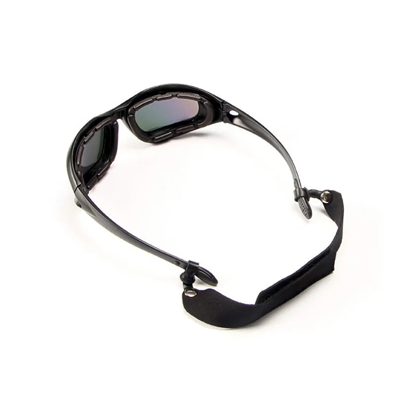 Polarised tactical sunglasses with full rim sports frame in suit colour.