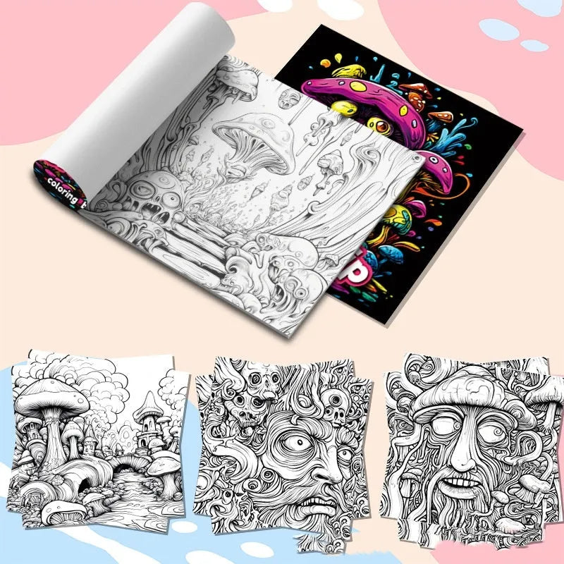Acid tour coloured 200mm creative painting book for drawing and sketching