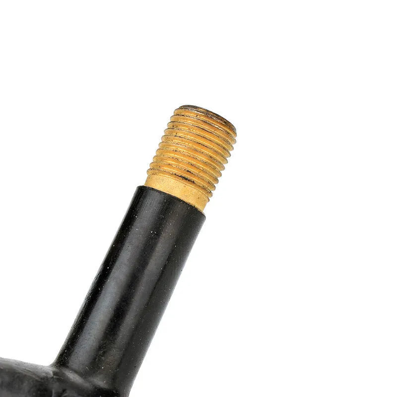 Aluminium mountain bike tyre valve cap in multiple colours on a Schrader valve.