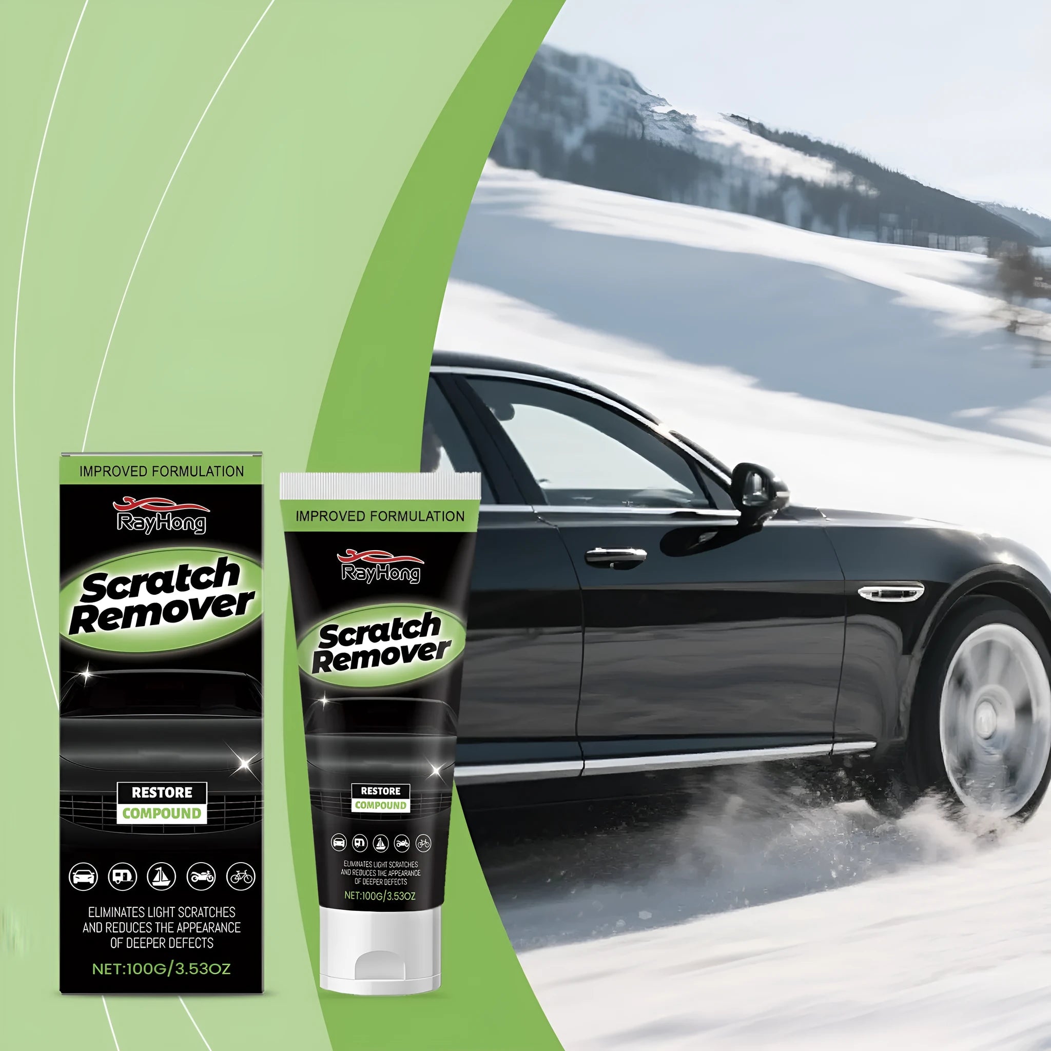 100g car scratch recovery cream in tube for minor paint scratch treatment