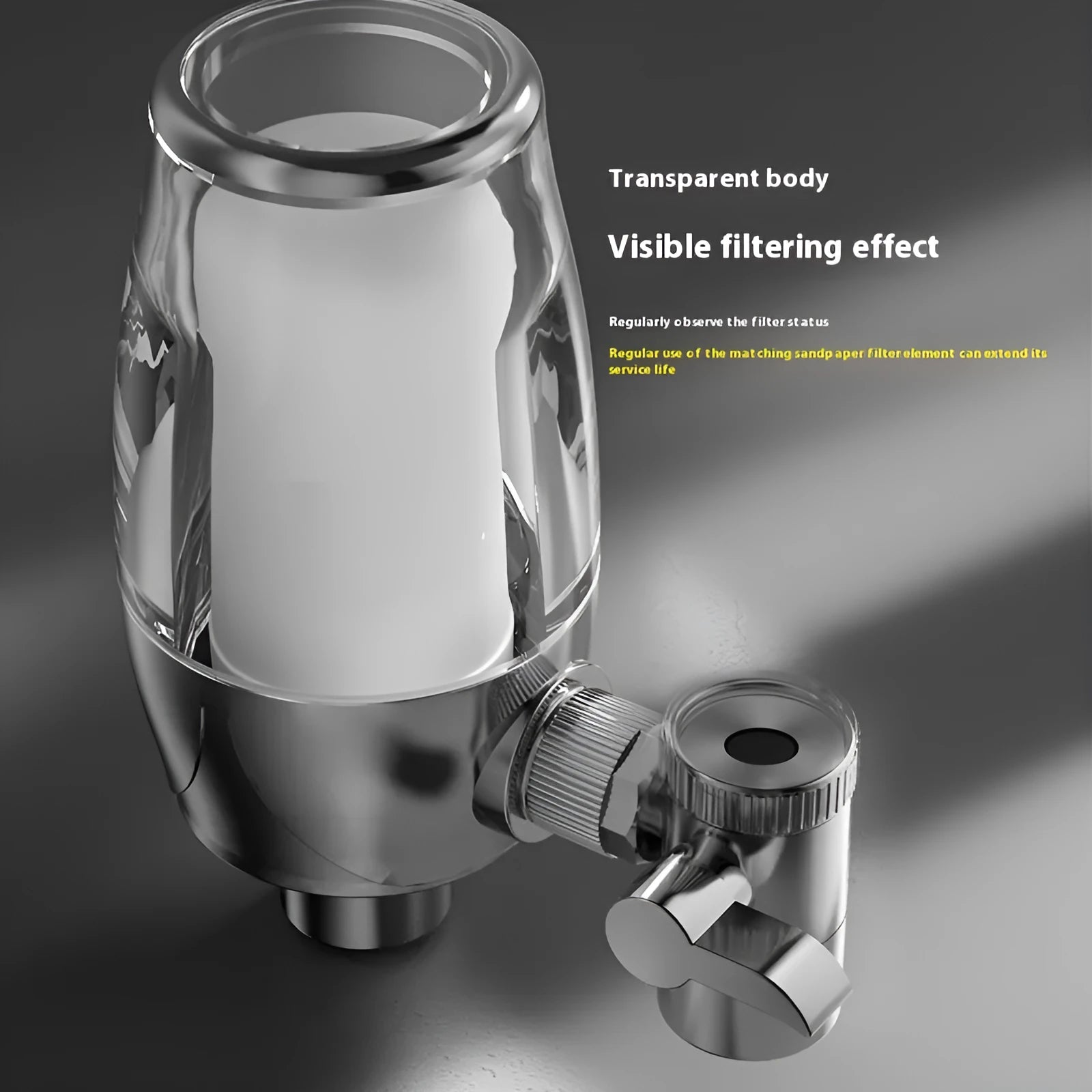 Ceramic water filter element for front faucet direct drinking water purification systems