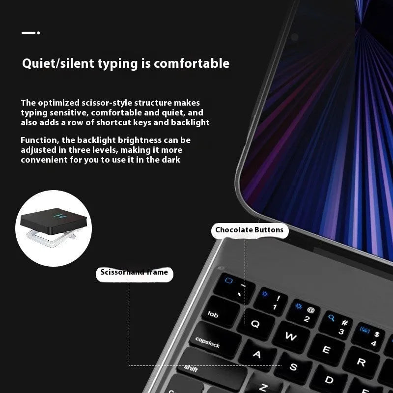 Wireless Bluetooth keyboard with magnetic iPad protective cover in black white pink purple blue colours