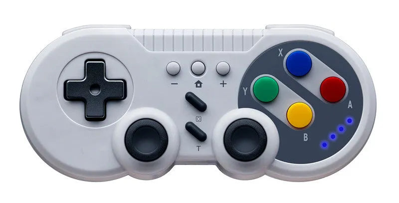 Wireless Nintendo Switch Pro controller in black with analogue sticks and face buttons